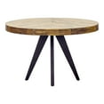 thumbnail image 1 of Moe's Home Collection Parq Round Wood Dining Table with Metal Legs in Brown, 1 of 3