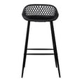 thumbnail image 1 of Moe's Home Collection Piazza Outdoor Barstool Black-Set Of Two, 1 of 6