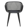 thumbnail image 1 of Moe's Home Collection Piazza Outdoor Chair Black-Set Of Two, 1 of 5