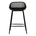 thumbnail image 1 of Moe's Home Collection Piazza Outdoor Counter Stool Black-Set Of Two, 1 of 5