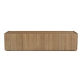 thumbnail image 1 of Moe's Home Collection Plank Solid Oak Wood 2-Doors Media Cabinet in Natural, 1 of 4