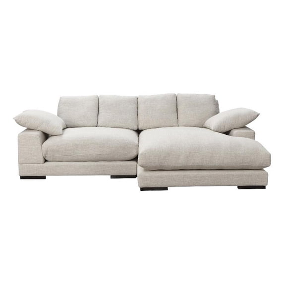 Moe's Home Collection Plunge Sectional Fabric Brown