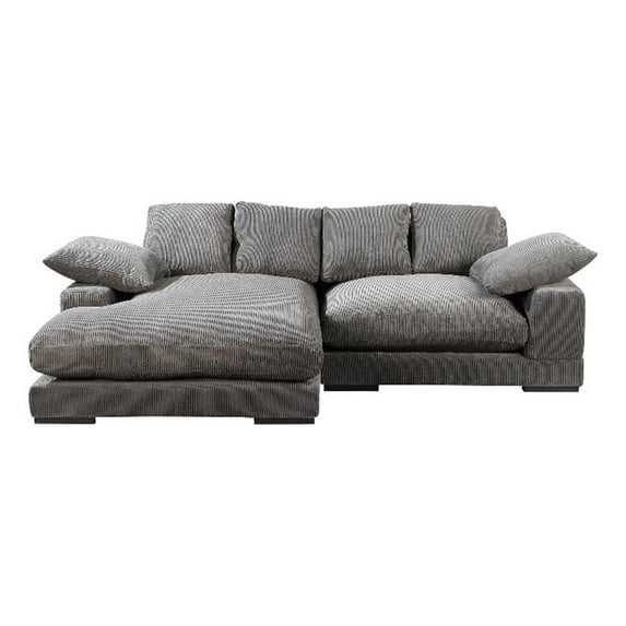 Moe's Home Collection Plunge Sectional Fabric Gray