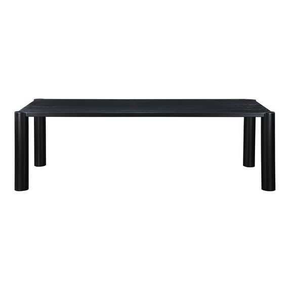 Moe's Home Collection Post Dining Table Large Oak Black