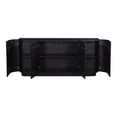 thumbnail image 1 of Moe's Home Collection Povera 4 Door Sideboard Black Wood Sideboards & Storage, 1 of 5