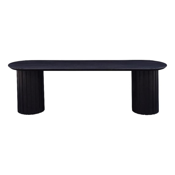 Moe's Home Collection Povera Dining Bench Black Wood Dining Benches