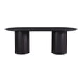 thumbnail image 1 of Moe's Home Collection Povera Contemporary Solid Acacia Wood Dining Table - Black, 1 of 5