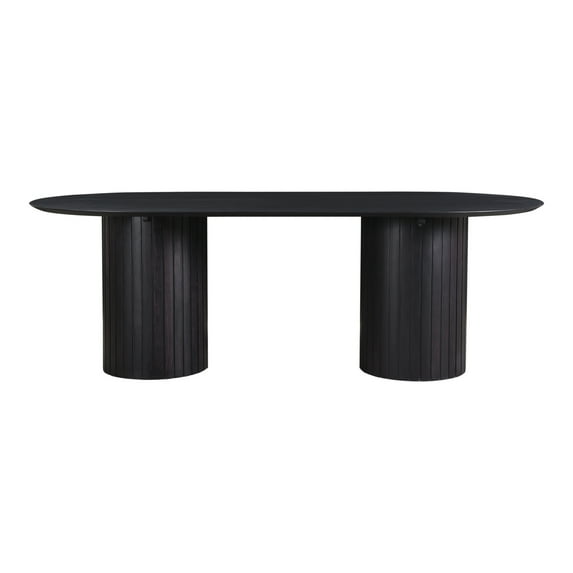 Moe's Home Collection Povera Contemporary Solid Acacia Wood Dining Table - Black