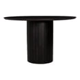 thumbnail image 1 of Moe's Home Collection Povera Round Dining Table Black Wood Dining Tables, 1 of 4