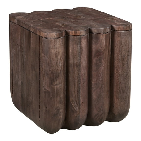 Moe's Home Collection Punyo Punyo Accent Table Espresso Brown Wood Side Tables