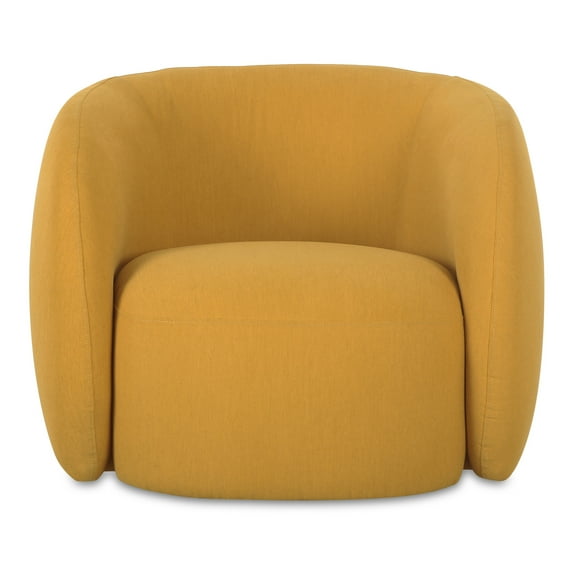 Moe's Home Collection Rae Outdoor Accent Chair Deep Yellow Fabric Chairs