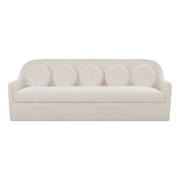 Moe's Home Collection Rialto Sofa Fabric White