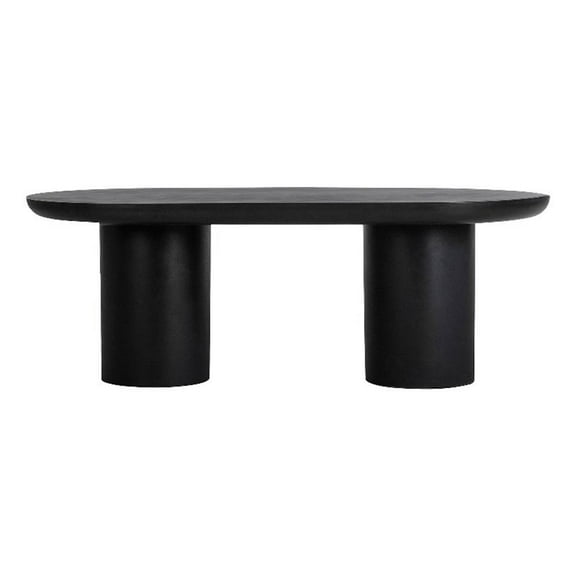 Moe's Home Collection Rocca Dining Table Black Stone Dining Tables