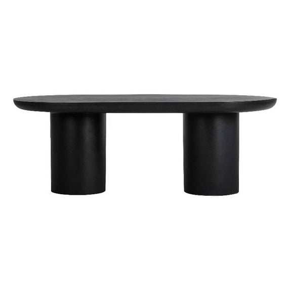 Moe's Home Collection Rocca Dining Table Black Stone Dining Tables