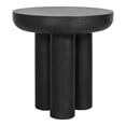 thumbnail image 1 of Black Concrete Side Table with Iron Frame - Moe's Home Collection-Color:Black,Material:Concrete, 1 of 1