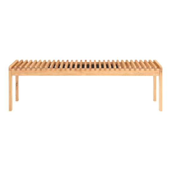 Moe's Home Collection Rohe Bench Natural Oak Wood Ottomans Stools & Benches