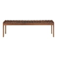 thumbnail image 1 of Moe's Home Collection Rohe Bench Walnut Brown Wood Ottomans Stools & Benches, 1 of 7