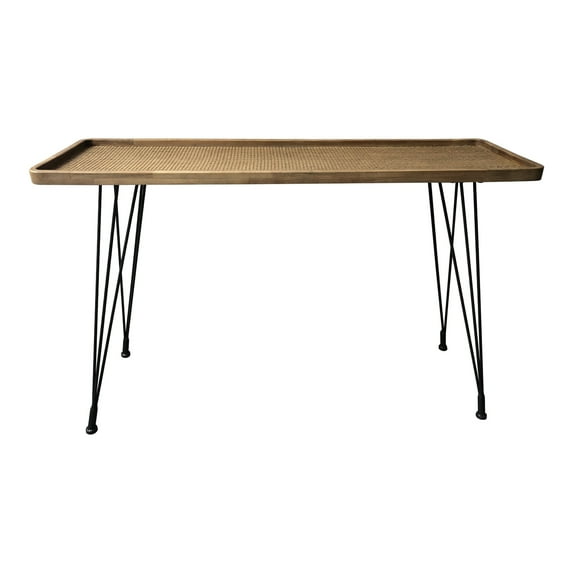 Moe's Home Collection Rollo Rattan Console Table