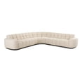 thumbnail image 1 of Moe's Home Collection Roman L-Shaped Sectional Oat Fabric Sectionals, 1 of 6