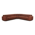 thumbnail image 1 of Moe's Home Collection Roman L-Shaped Sectional Rust Fabric Sectionals, 1 of 6