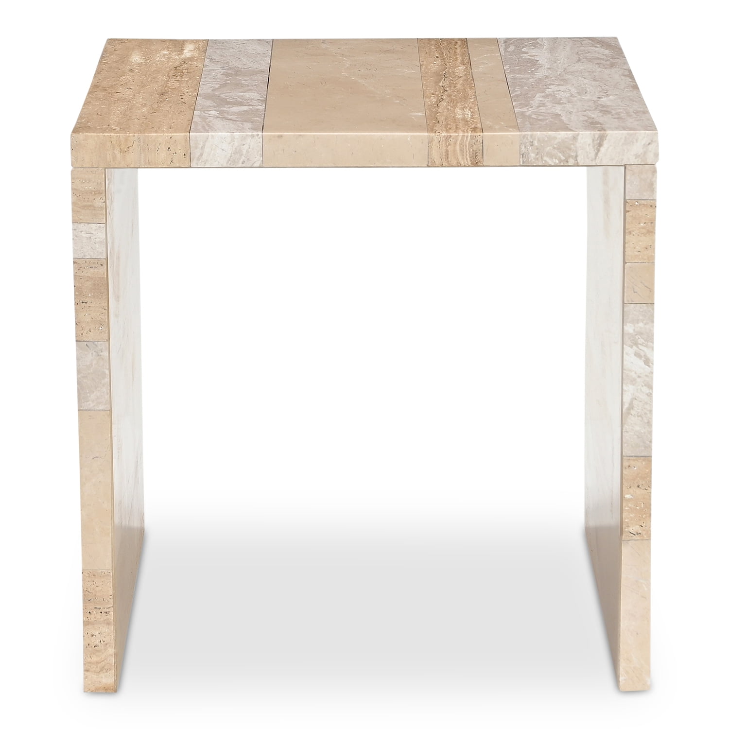 Moe's Home Collection Rosa Accent Table Multicolor Marble Stone Side ...