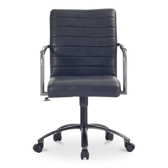 Moe's Home Collection Roy Office Chair Leather Black