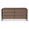thumbnail image 1 of Moe's Home Collection Rye Solid Mango Wood 6-Drawer Dresser in Warm Brown, 1 of 11