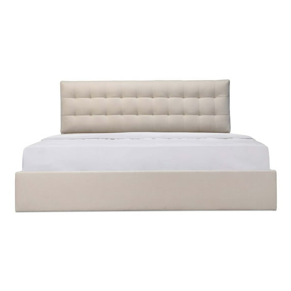 Moe's Home Collection Sebastion Storage Beds Fabric Beige