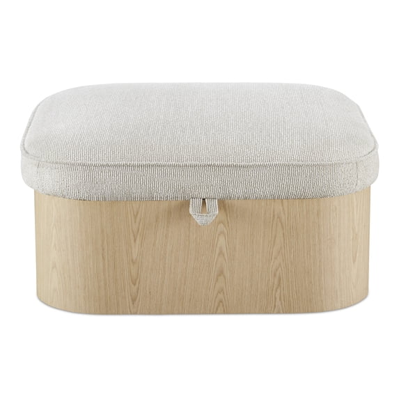 Moe's Home Collection Sonny Ottoman Fabric Natural