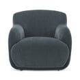 thumbnail image 1 of Moe's Home Collection Stevie Lounge Chair Slate Blue Fabric Chairs, 1 of 6