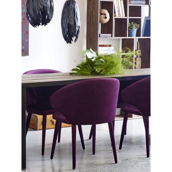 STEWART DINING CHAIR PURPLE