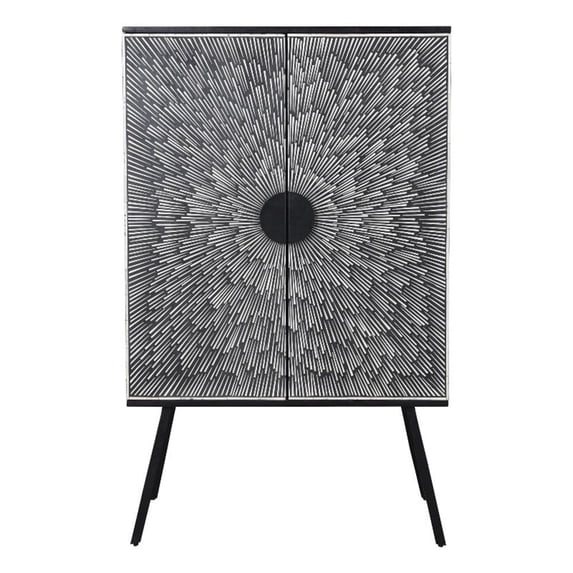Moe's Home Collection Sunburst Wine Cabinet