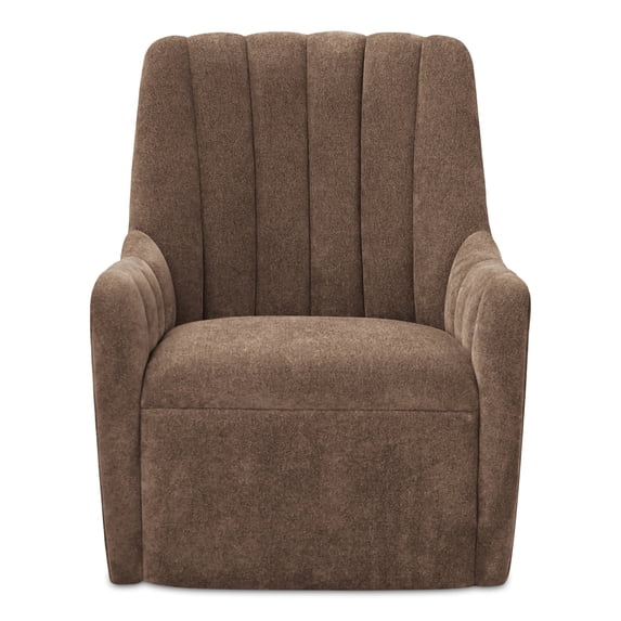 Moe's Home Collection Swivel Chair Cool Brown Fabric