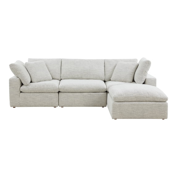 Moe's Home Collection Terra Condo Lounge Modular Sectional Coastside Sand Fabric