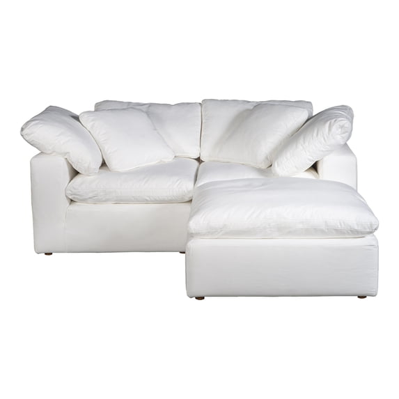Moe's Home Collection Terra Condo Nook Modular Sectional Livesmart Fabric Cream