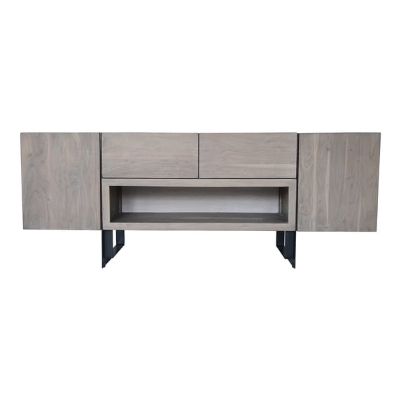 Moe's Home Collection Tiburon Wood Media Unit Gray Color