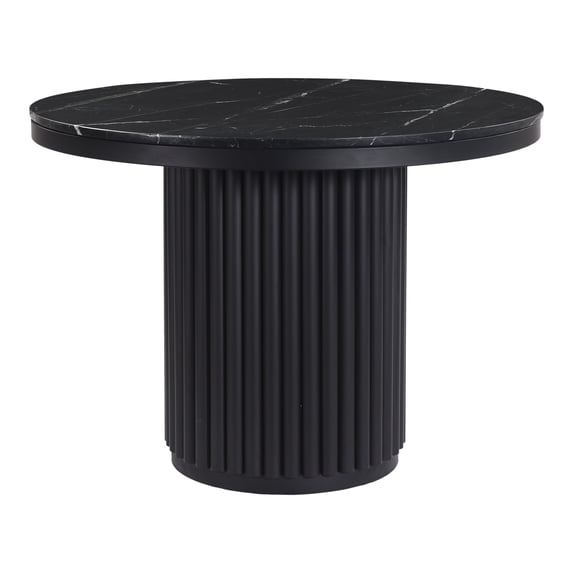 Moe's Home Collection Tower Metal Dining Table Black Color