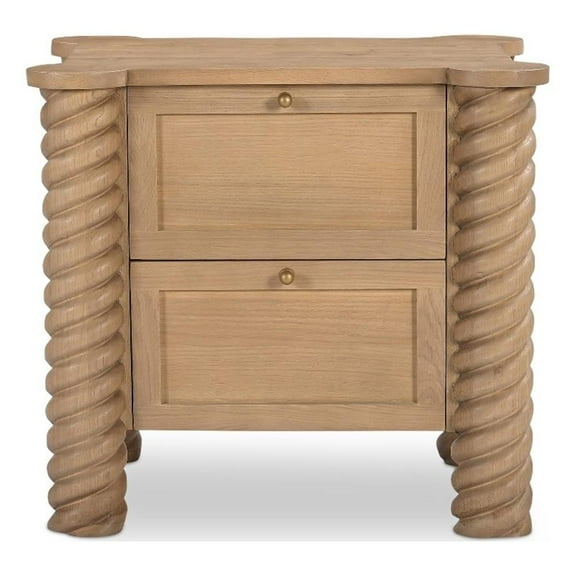 Moe's Home Collection Treccia Nightstand Wood Natural