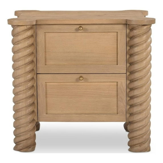 Moe's Home Collection Treccia Nightstand Wood Natural
