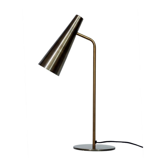 Moe's Home Collection Trumpet 1-Light Contemporary Metal Table Lamp in Gold