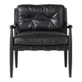thumbnail image 1 of Moe's Home Collection Turner Top-Grain Buffalo Leather Accent Chair in Black, 1 of 8