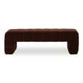 thumbnail image 1 of Moe's Home Collection Verity Bench Fabric Brown, 1 of 7