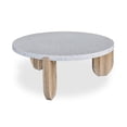 thumbnail image 1 of Moe's Home Collection Wunder Terrazzo/Solid Wood Coffee Table in White/Natural, 1 of 4