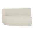 thumbnail image 1 of Moe's Home Collection Yoon Fabric Upholstered Left 2-Seater Sofa in Sweet Cream, 1 of 4