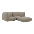 thumbnail image 1 of Moe's Home Collection Zeppelin Nook Modular Sectional Speckled Pumice Fabric, 1 of 2