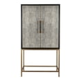 thumbnail image 1 of Moe's Home Mako Solid Wood Bar Cabinet in Gray, 1 of 7