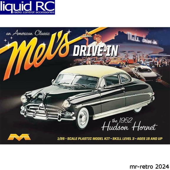 Moebius Models 1216 1/25 1952 Hudson Hornet Car Mel S Drive-In