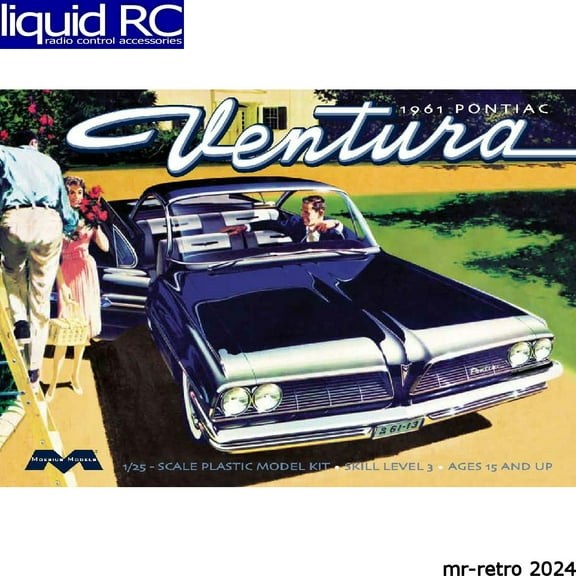 Moebius Models 2851 1961 Pontiac Ventura Sd Plastic Model Kit