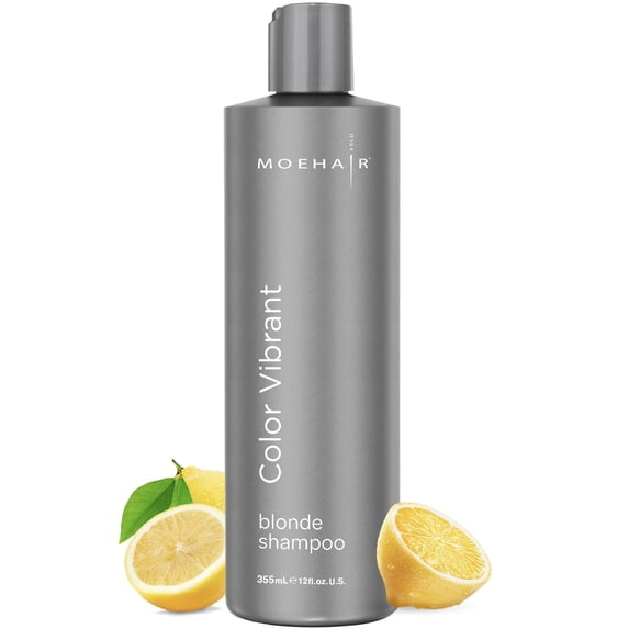 Moehair Color Vibrant Blonde Shampoo 12 fl oz | Purple Shampoo for Blonde Hair | Sulfate-Free