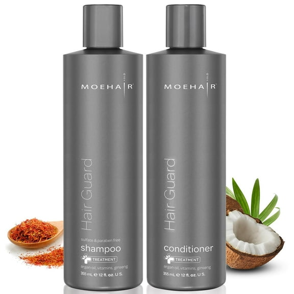 Moehair Hair Guard Thickening and Volumizing Shampoo and Conditioner Set, Floral, 2 Piece